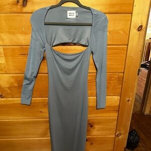 Hello Molly Slate Backless Dress